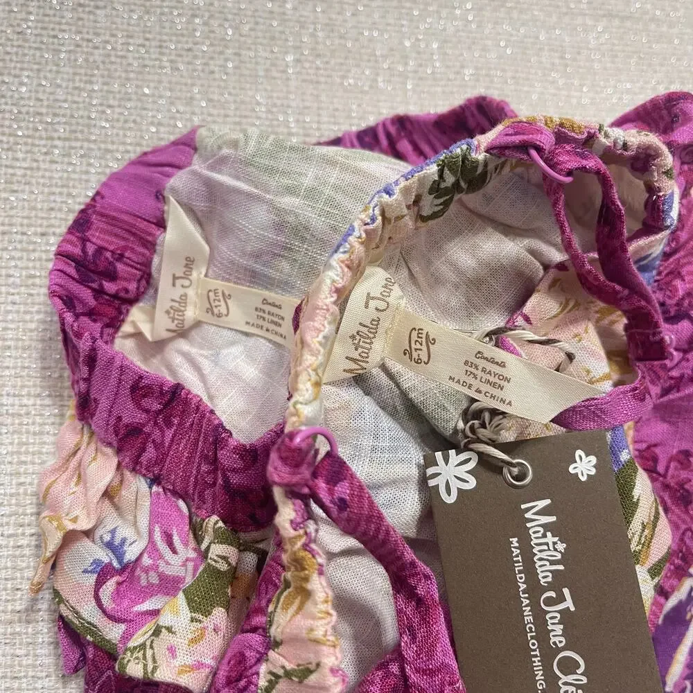 Matilda Jane Floral‎ 2 Piece Set Outfit NWT 6-12 Months